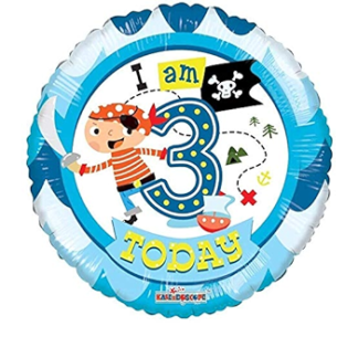 3 Today Pirate Balloon - 18" Foil