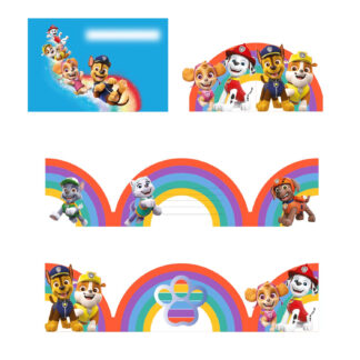 Paw Patrol Invitations with Envelopes - 8ct