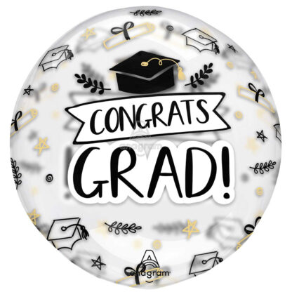 Sketched Graduation Balloon - 18" Clearz