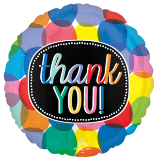 Bubbly Thank You Balloon - 18" Foil