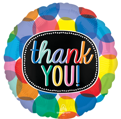 Bubbly Thank You Balloon - 18" Foil