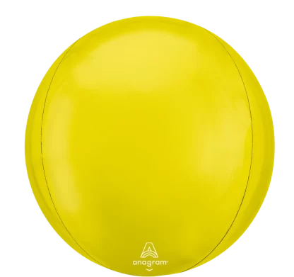 Vibrant Yellow Orbz Balloon - (15" x 16") (1ct)