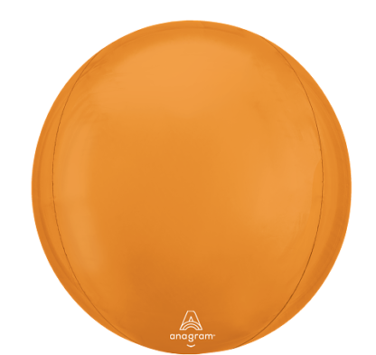 Vibrant Orange Orbz Balloon - (15" x 16") (1ct)
