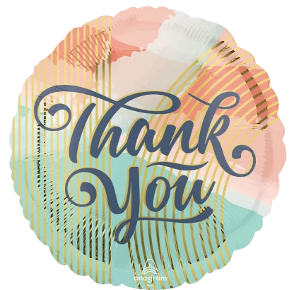 Thank You Pastel Clouds Balloon - 18" Foil