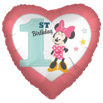 Minnie Mouse 1st Birthday Balloon - 18" Foil
