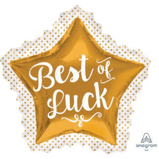 Best of Luck SuperShape Balloon - 34" Foil