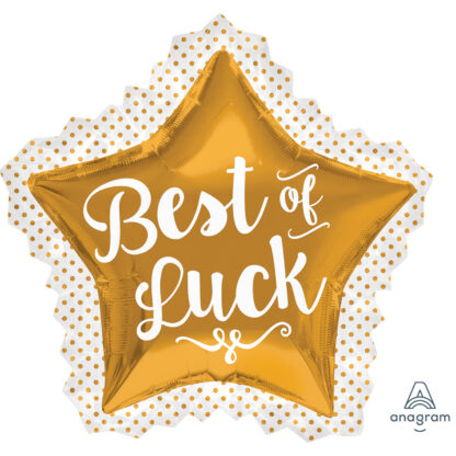 Best of Luck SuperShape Balloon - 34" Foil