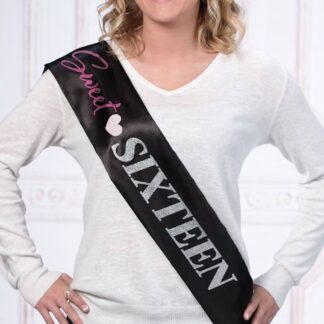 Sweet Sixteen Party Sash - (1ct)