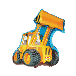 Mini Excavator Shape Air-Filled Balloon – Foil