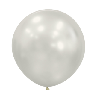 Silk Oyster White 806 Balloon - 24" Latex (3ct)