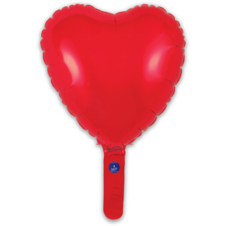 Mini Red Heart Shape Air-Filled Balloon – 9″ Foil