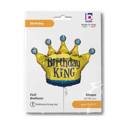 Birthday King Supershape Balloon - 36" Foil