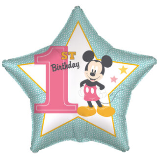 Mickey Mouse 1st Birthday Balloon - 18" Foil