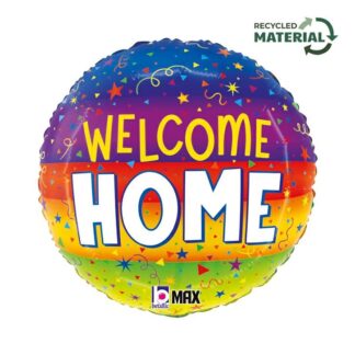 Welcome Home Streamers Balloon - 18" Foil