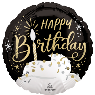 Satin Birthday Wishes Balloon - 18" Foil