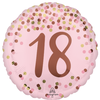 Pretty Pink 18th Birthday Balloon - 18" Foil