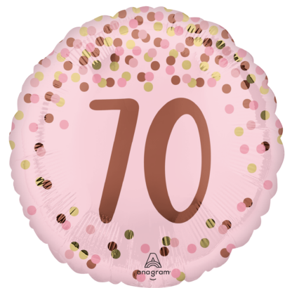 Pretty Pink 70th Birthday Balloon - 18" Foil