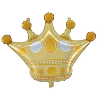 Golden Crown Supershape Balloon - 26" Foil