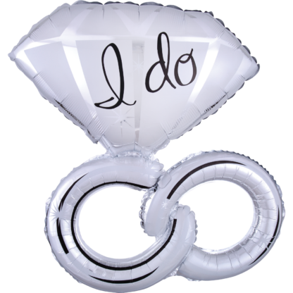 'I Do' Wedding Rings Supershape Balloon - 30" Foil