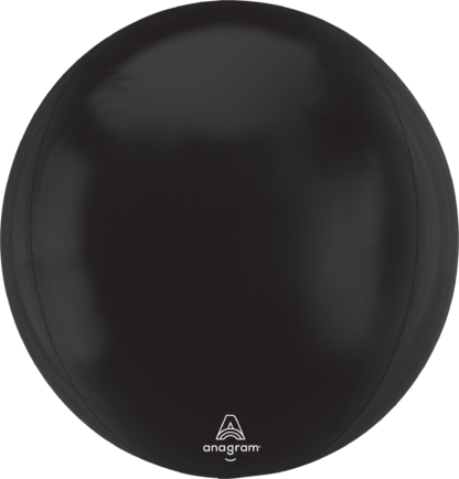 Black Orbz Balloon - (15" x 16") (1ct)