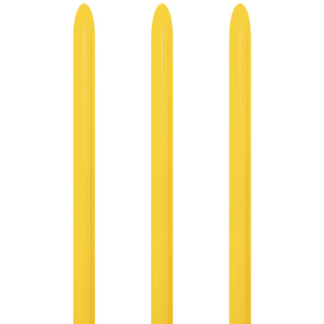Fashion Solid Yellow 020 Balloons - 160 Latex (50ct)