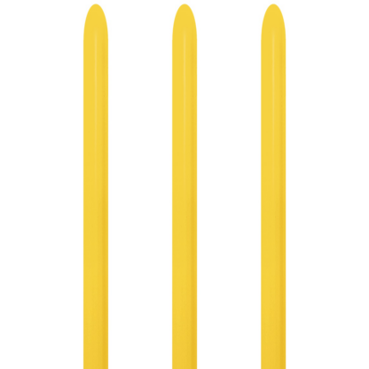 Fashion Solid Yellow 020 Balloons - 160 Latex (50ct)