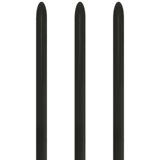 Fashion Solid Black 080 Balloons - 160 Latex (50ct)