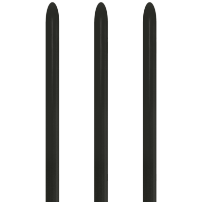 Fashion Solid Black 080 Balloons - 160 Latex (50ct)