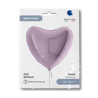 Lilac Heart Balloon - 36" Foil