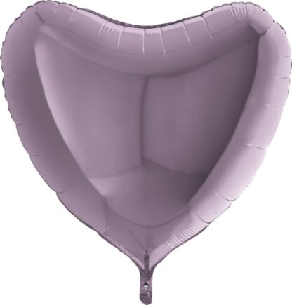 Lilac Heart Balloon - 36" Foil - Image 2
