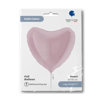 Pastel Pink Heart Balloon - 36" Foil