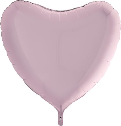 Pastel Pink Heart Balloon - 36" Foil - Image 2