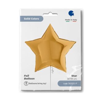 Gold Star Balloon - 36" Foil