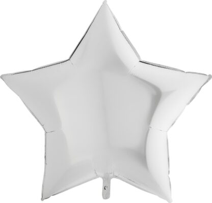 White Star Balloon - 36" Foil - Image 2