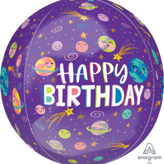 Smiling Galaxy Birthday Orbz Balloon – 15″ x 16″