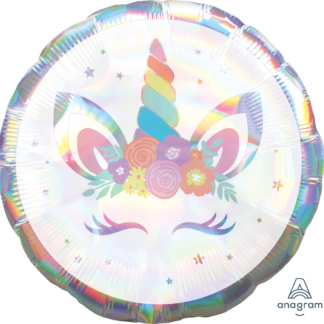 Unicorn Party Iridescent Jumbo Balloon - 28" Foil