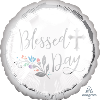 Blessed Day Communion Balloon - 18" Foil