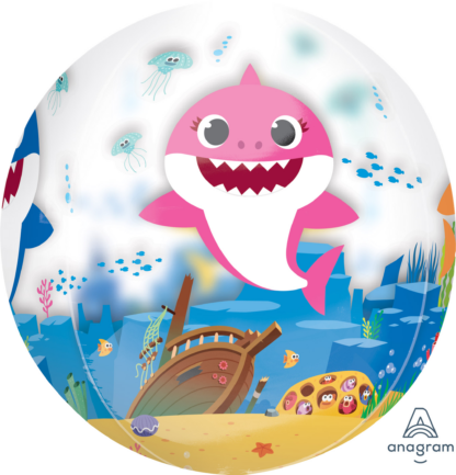 Baby Shark Orbz Balloon - 15" x 16" - Image 4
