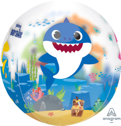 Baby Shark Orbz Balloon - 15" x 16" - Image 3