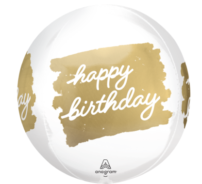 Golden Age Birthday Orbz Balloon – 15″ x 16″