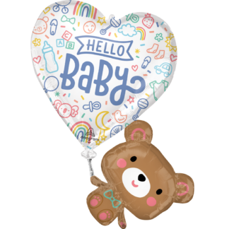 Hello Sweet Baby Supershape Balloon - 31" Foil