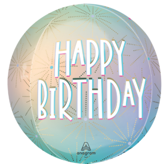 Pastel Dream Birthday Orbz Balloon – 15″ x 16″