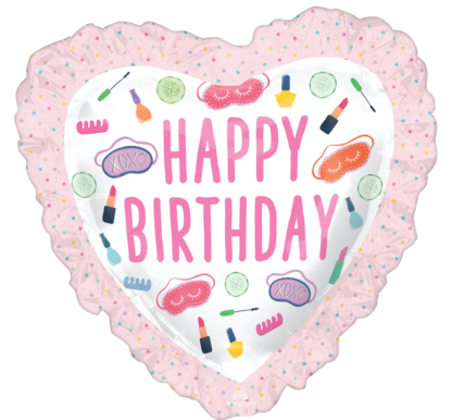 Spa Party Birthday Supershape Balloon - Foil