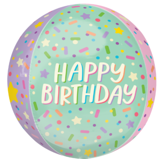 Ice Cream Party Birthday Orbz Balloon – 15″ x 16″