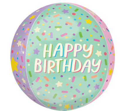 Ice Cream Party Birthday Orbz Balloon – 15″ x 16″