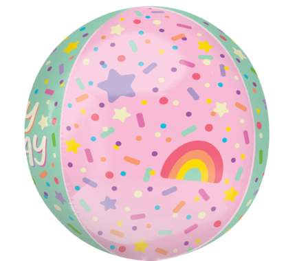 Ice Cream Party Birthday Orbz Balloon – 15″ x 16″ - Image 2