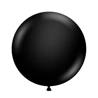 Pastel Black Balloons - 17" Latex (5ct)