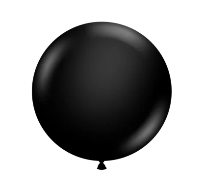 Pastel Black Balloons - 17" Latex (5ct)