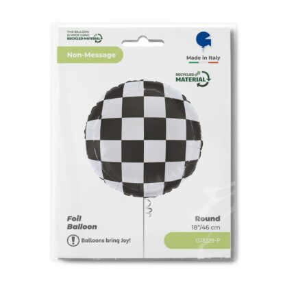 Checkerboard Balloon - 18" Foil - Image 2