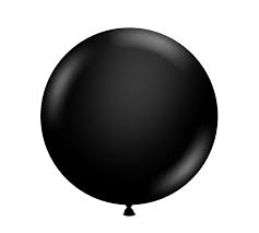 Pastel Black Balloons - 24" Latex (3ct)